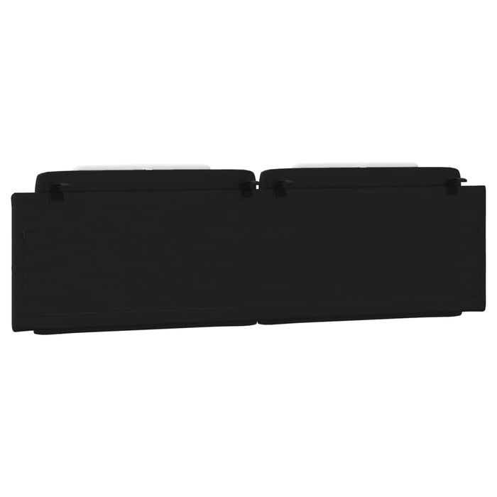 Pernă pentru tăblie pat, Viana, negru și alb, 180cm, piele artificială WALTI