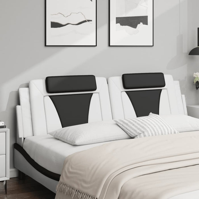 Pernă pentru tăblie pat, Viana, alb și negru, 180cm, piele artificială WALTI