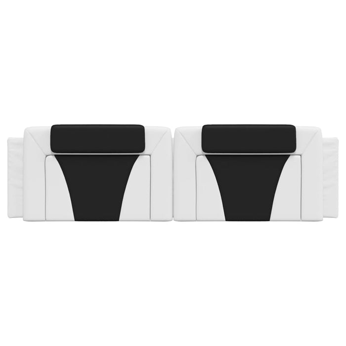 Pernă pentru tăblie pat, Viana, alb și negru, 180cm, piele artificială WALTI