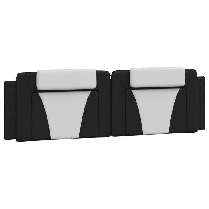 Pernă pentru tăblie pat, Viana, negru și alb, 183cm, piele artificială WALTI