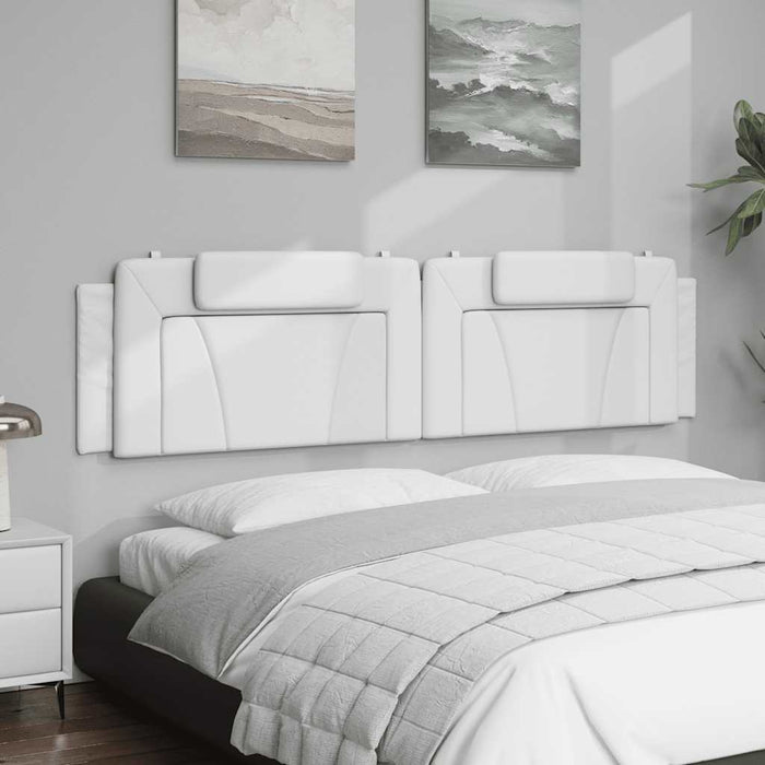 Pernă pentru tăblie pat, Viana, alb, 200 cm, piele artificială WALTI