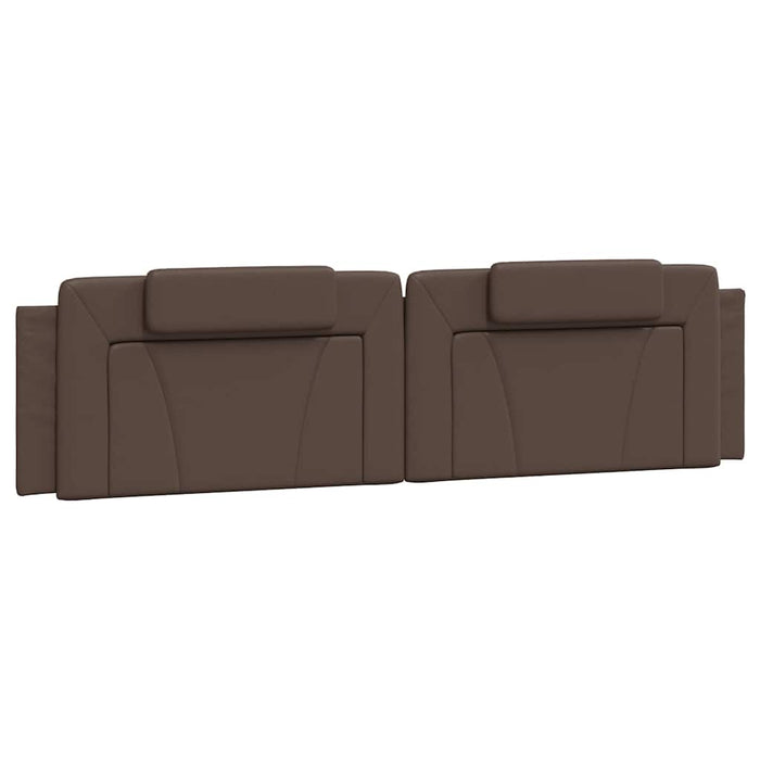 Pernă pentru tăblie pat, Viana, maro, 200 cm, piele artificială WALTI