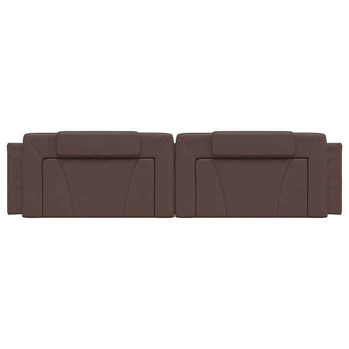 Pernă pentru tăblie pat, Viana, maro, 200 cm, piele artificială WALTI