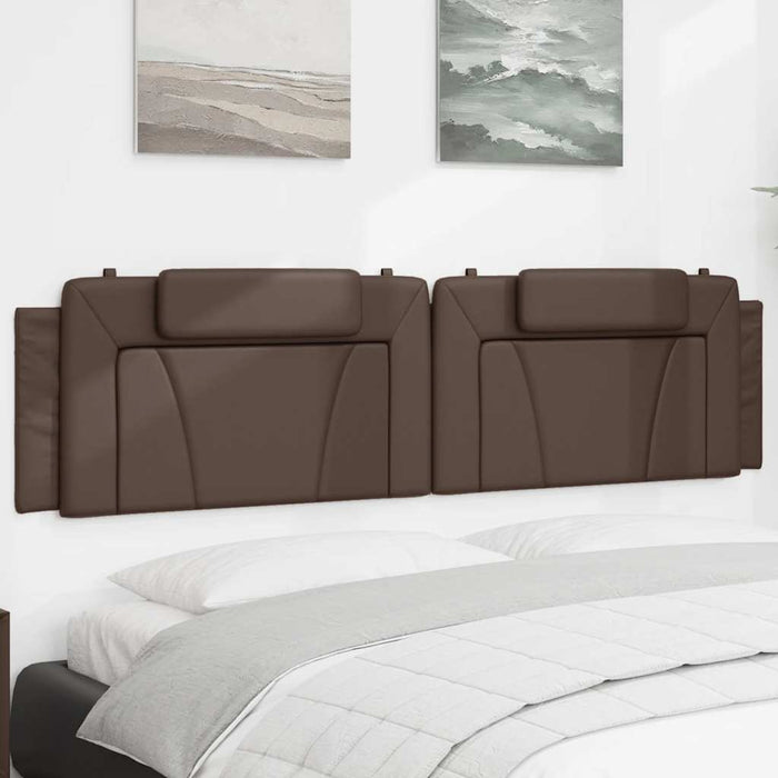 Pernă pentru tăblie pat, Viana, maro, 200 cm, piele artificială WALTI