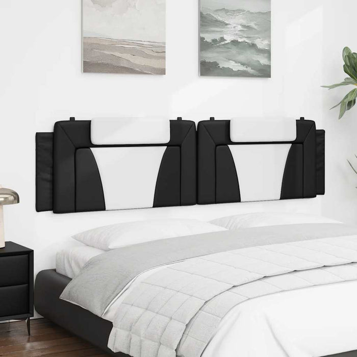 Pernă pentru tăblie pat, Viana, negru și alb, 200cm, piele artificială WALTI