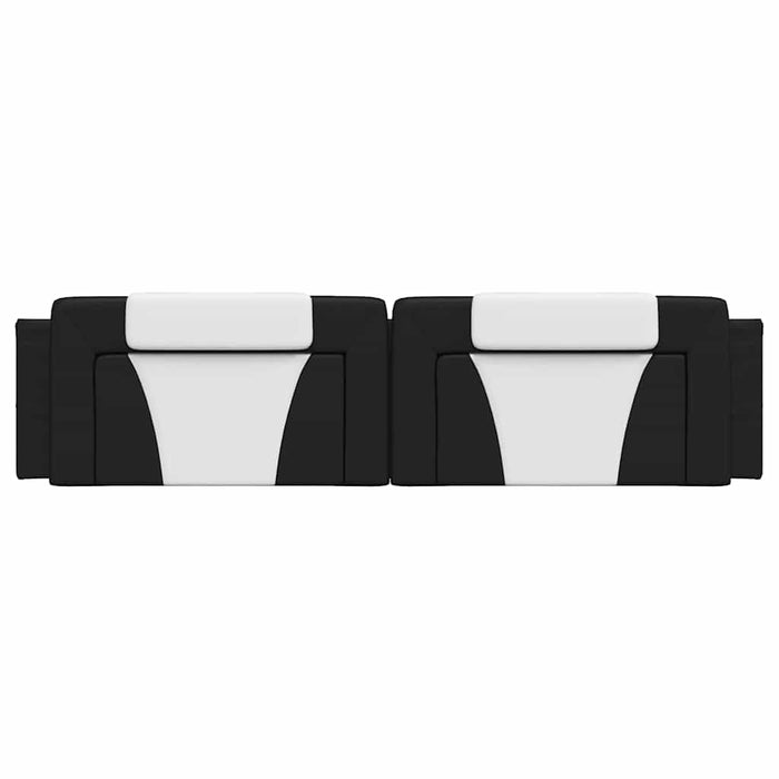 Pernă pentru tăblie pat, Viana, negru și alb, 200cm, piele artificială WALTI