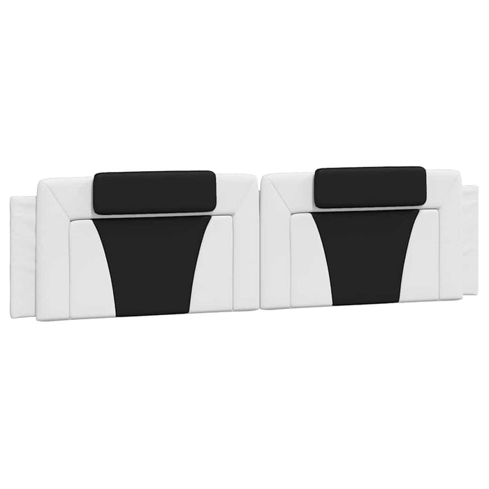 Pernă pentru tăblie pat, Viana, alb și negru, 200cm, piele artificială WALTI
