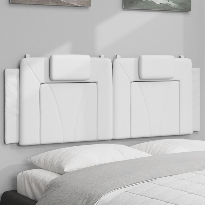 Pernă pentru tăblie pat, Viana, alb, 152 cm, piele artificială WALTI