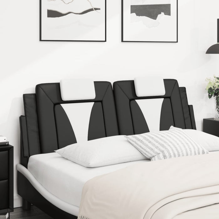 Pernă pentru tăblie pat, Viana, negru și alb, 152cm, piele artificială WALTI
