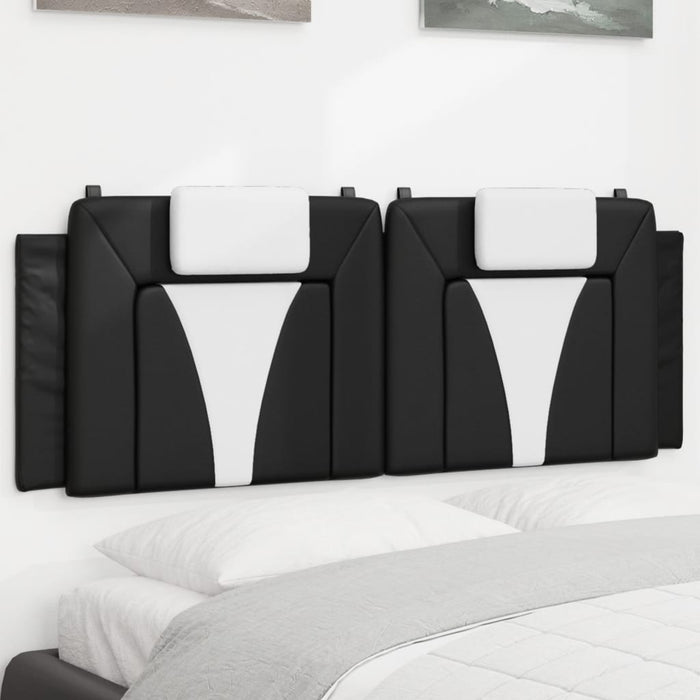 Pernă pentru tăblie pat, Viana, negru și alb, 152cm, piele artificială WALTI