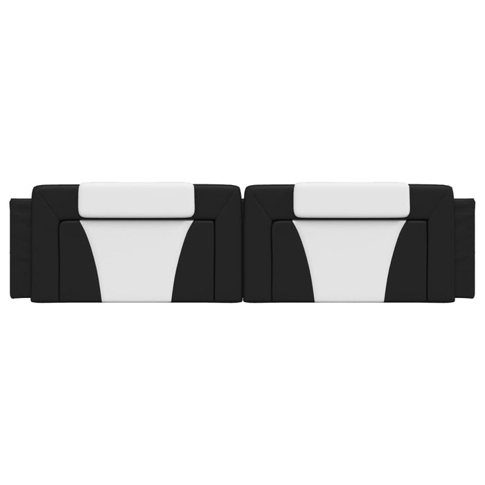 Pernă pentru tăblie pat, Viana, negru și alb, 193cm, piele artificială WALTI