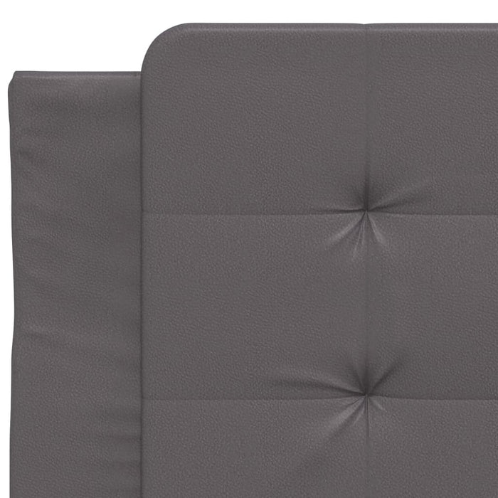 Pernă pentru tăblie pat, Zadar, gri, 80 cm, piele artificială WALTI