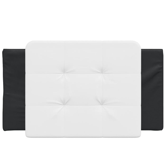 Pernă pentru tăblie pat, Zadar, alb și negru, 80 cm, piele artificială WALTI