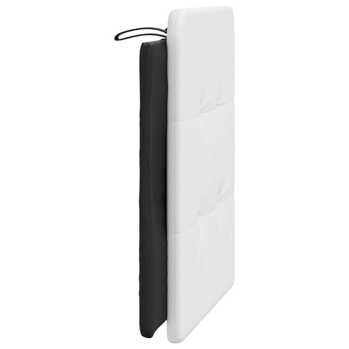 Pernă pentru tăblie pat, Zadar, alb și negru, 80 cm, piele artificială WALTI