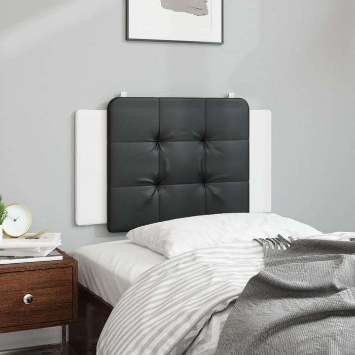 Pernă pentru tăblie pat, Zadar, negru și alb, 80 cm, piele artificială WALTI