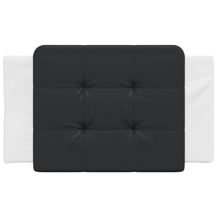 Pernă pentru tăblie pat, Zadar, negru și alb, 80 cm, piele artificială WALTI