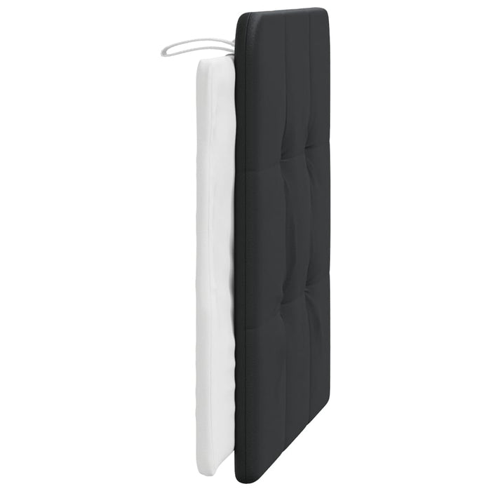 Pernă pentru tăblie pat, Zadar, negru și alb, 80 cm, piele artificială WALTI