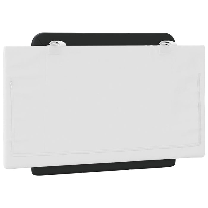 Pernă pentru tăblie pat, Zadar, negru și alb, 80 cm, piele artificială WALTI