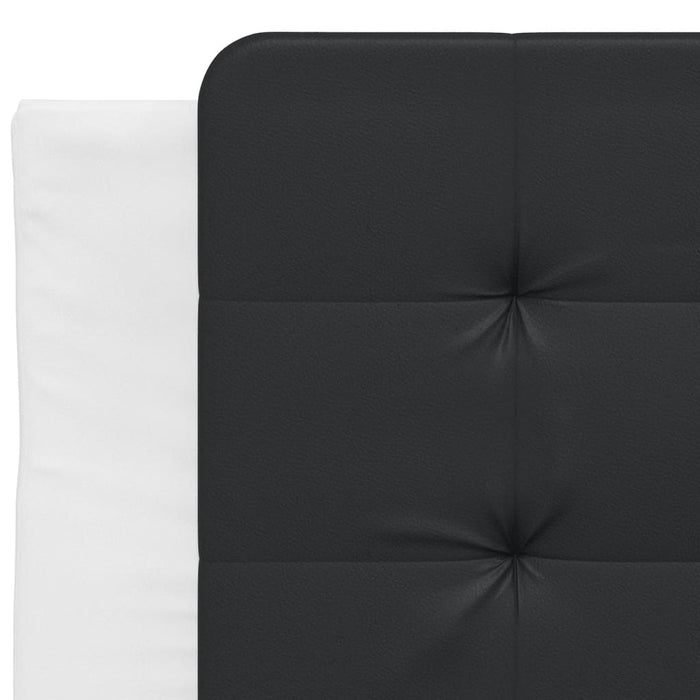 Pernă pentru tăblie pat, Zadar, negru și alb, 80 cm, piele artificială WALTI