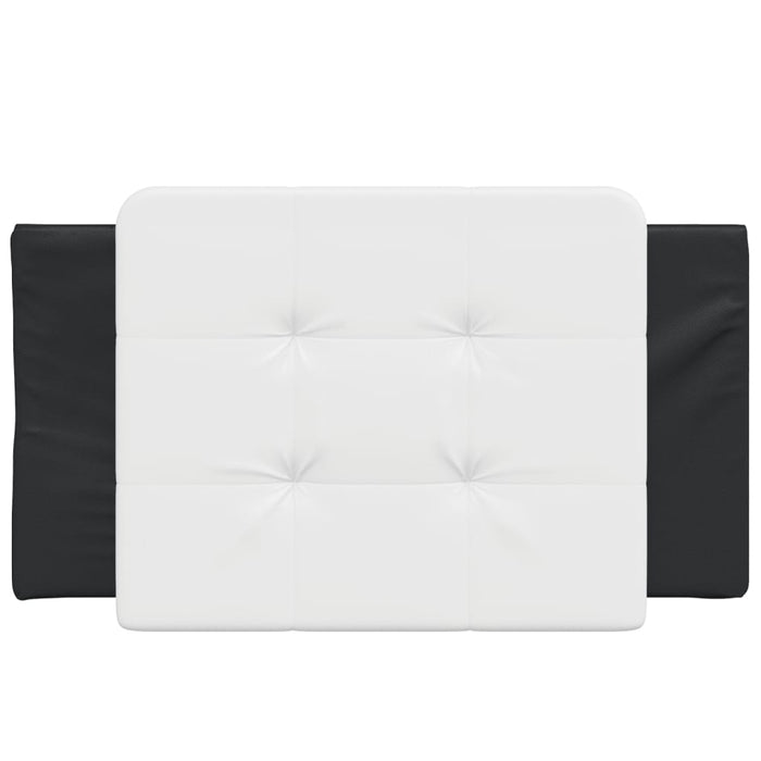 Pernă pentru tăblie pat, Zadar, alb și negru, 90 cm, piele artificială WALTI