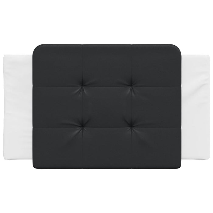 Pernă pentru tăblie pat, Zadar, negru și alb, 90 cm, piele artificială WALTI