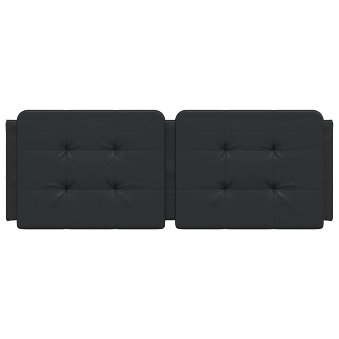Pernă pentru tăblie pat, Zadar, negru, 120 cm, piele artificială WALTI
