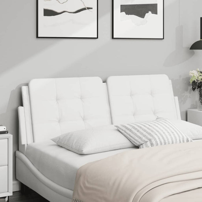 Pernă pentru tăblie pat, Zadar, alb, 120 cm, piele artificială WALTI