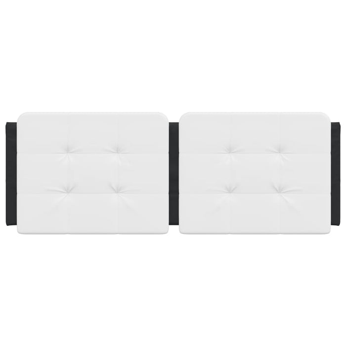 Pernă pentru tăblie pat, Zadar, alb și negru, 120cm, piele artificială WALTI