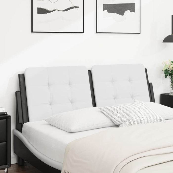 Pernă pentru tăblie pat, Zadar, alb și negru, 120cm, piele artificială WALTI