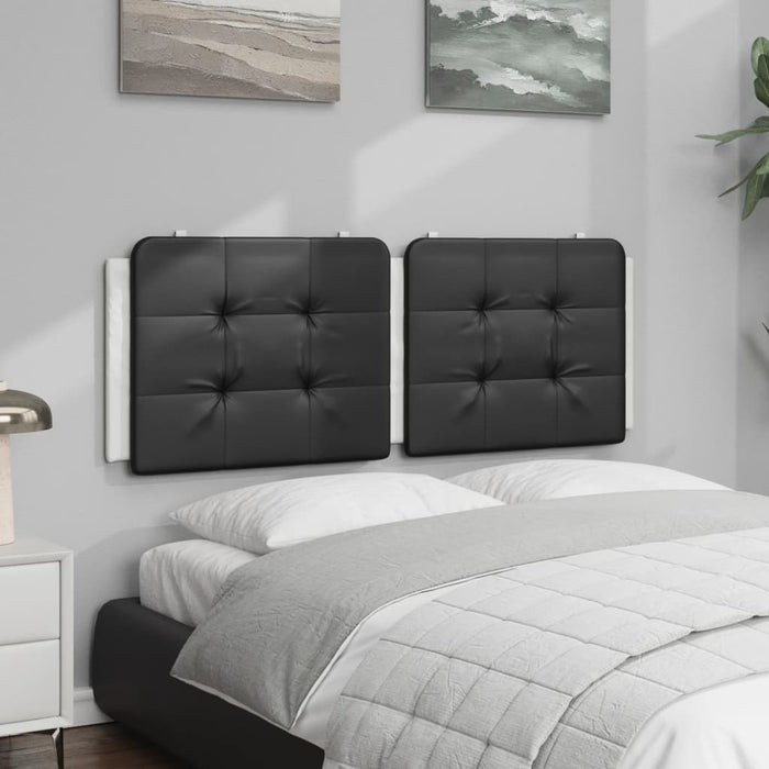 Pernă pentru tăblie pat, Zadar, negru și alb, 120cm, piele artificială WALTI