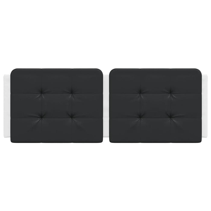 Pernă pentru tăblie pat, Zadar, negru și alb, 120cm, piele artificială WALTI