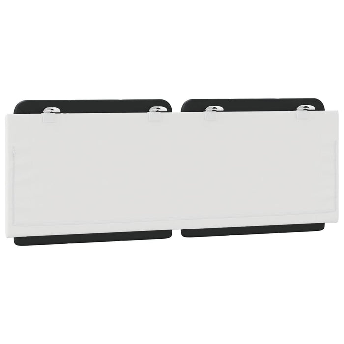 Pernă pentru tăblie pat, Zadar, negru și alb, 120cm, piele artificială WALTI
