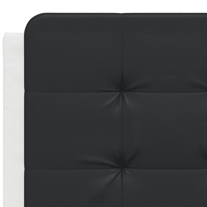 Pernă pentru tăblie pat, Zadar, negru și alb, 120cm, piele artificială WALTI