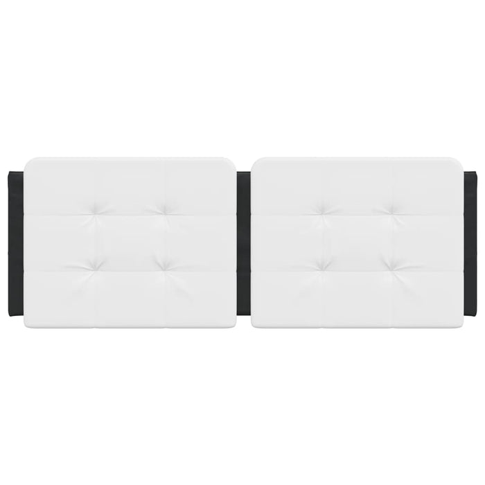 Pernă pentru tăblie pat, Zadar, alb și negru, 137cm, piele artificială - WALTI WALTI