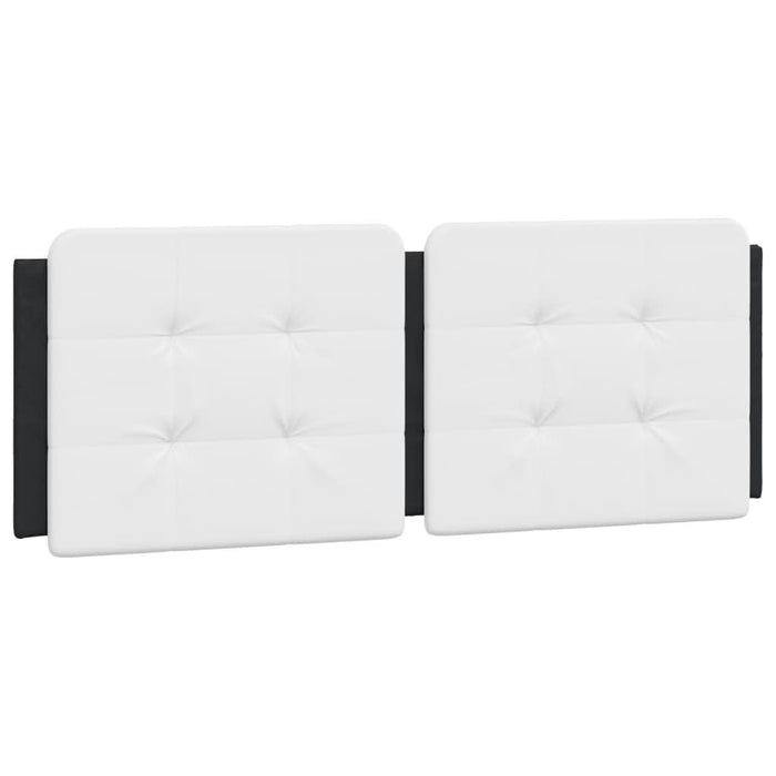 Pernă pentru tăblie pat, alb și negru, 140cm, piele artificială - WALTI WALTI