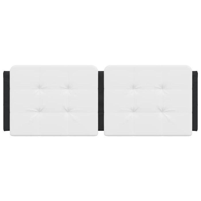 Pernă pentru tăblie pat, alb și negru, 140cm, piele artificială - WALTI WALTI