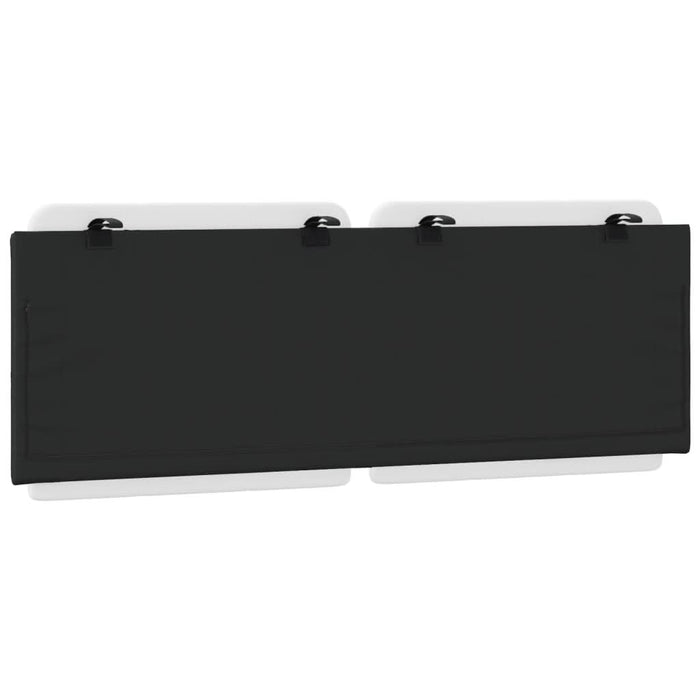 Pernă pentru tăblie pat, alb și negru, 140cm, piele artificială - WALTI WALTI
