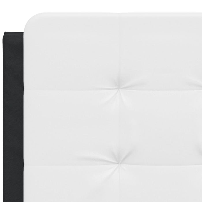 Pernă pentru tăblie pat, alb și negru, 140cm, piele artificială - WALTI WALTI