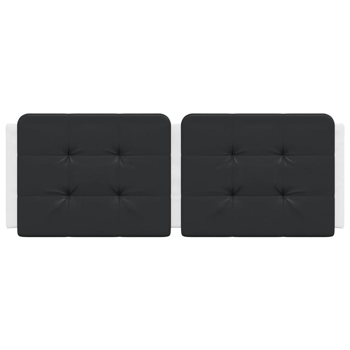 Pernă pentru tăblie pat, Zadar, negru și alb, 140cm, piele artificială WALTI