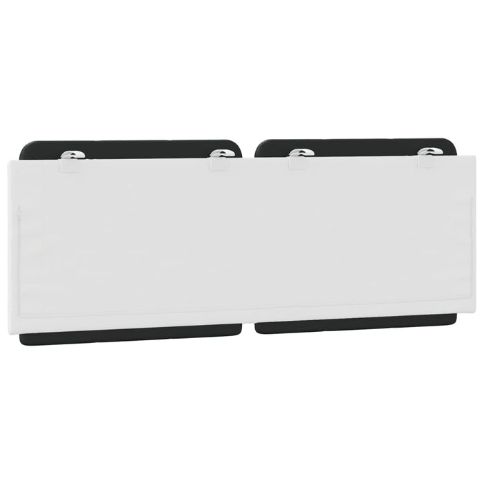 Pernă pentru tăblie pat, Zadar, negru și alb, 140cm, piele artificială WALTI