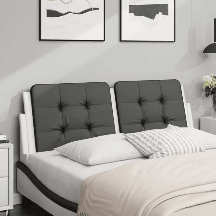 Pernă pentru tăblie pat, Zadar, negru și alb, 140cm, piele artificială WALTI