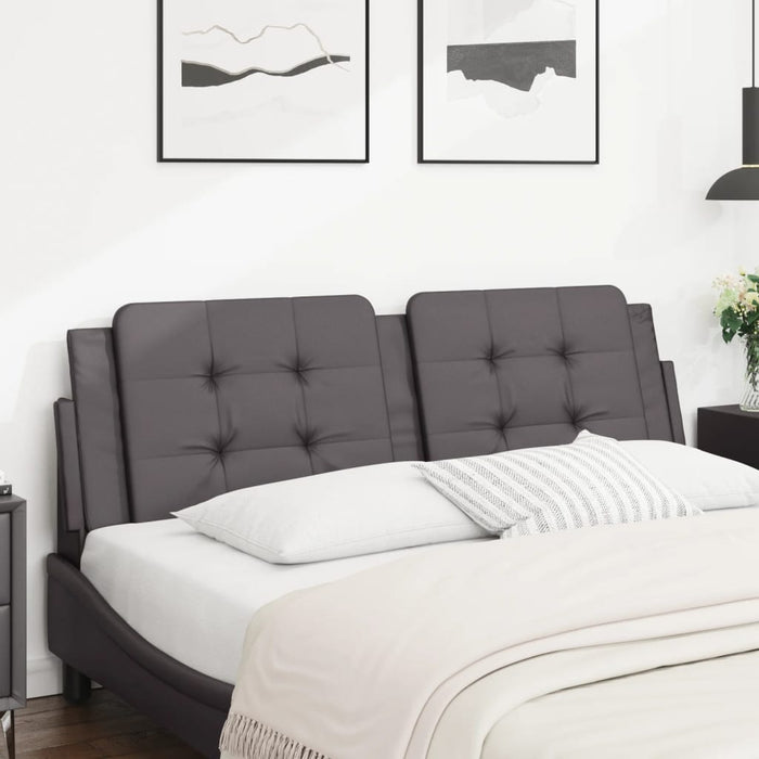 Pernă pentru tăblie pat, Zadar, gri, 160 cm, piele artificială WALTI