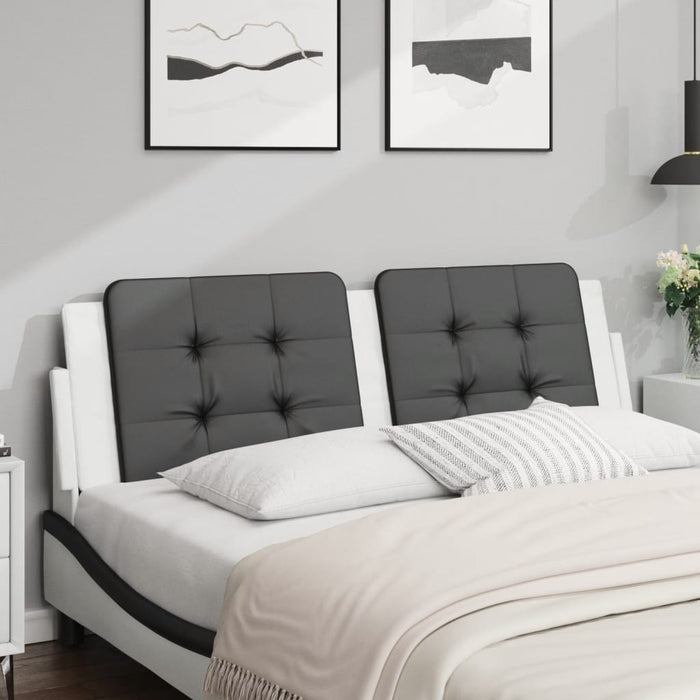 Pernă pentru tăblie pat, Zadar, negru și alb, 160cm, piele artificială WALTI