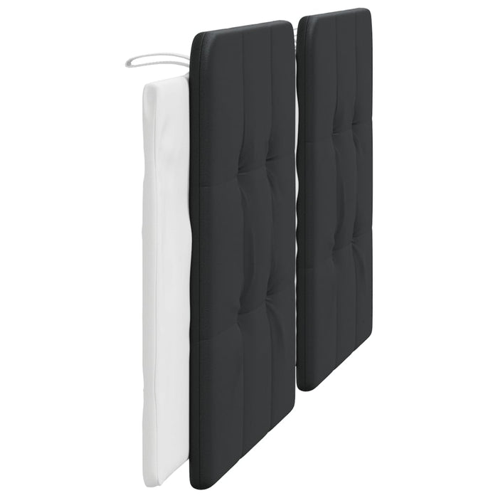 Pernă pentru tăblie pat, Zadar, negru și alb, 180cm, piele artificială WALTI