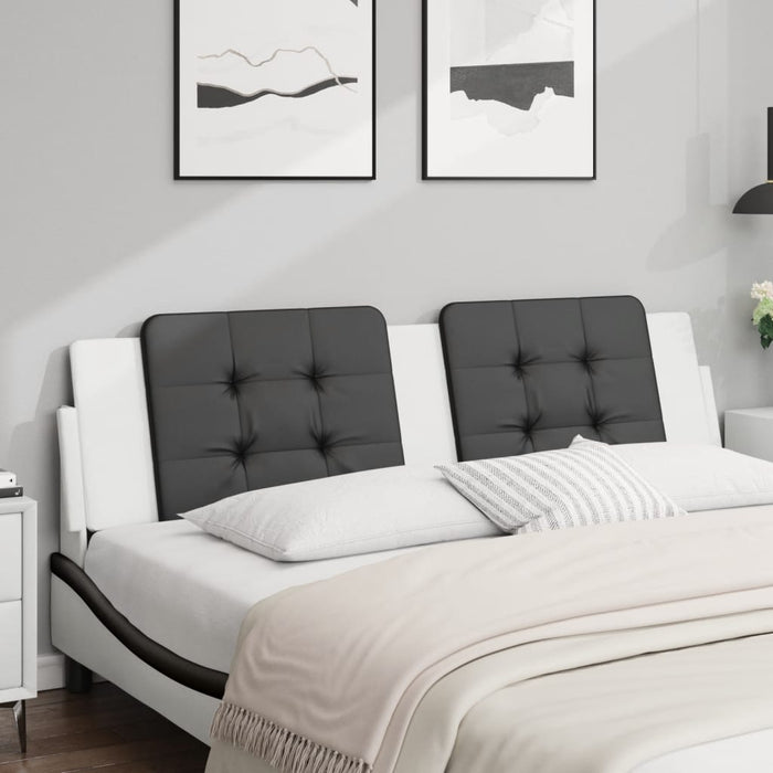 Pernă pentru tăblie pat, Zadar, negru și alb, 180cm, piele artificială WALTI