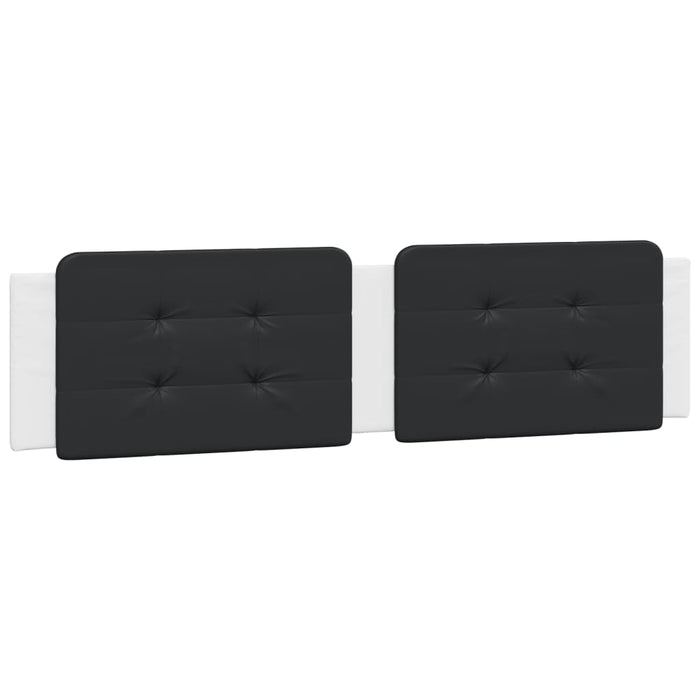 Pernă pentru tăblie pat, Zadar, negru și alb, 200cm, piele artificială WALTI
