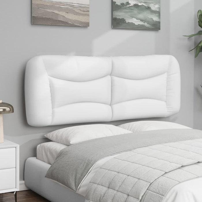 Pernă pentru tăblie pat, Hvar, alb, 137 cm, piele artificială WALTI