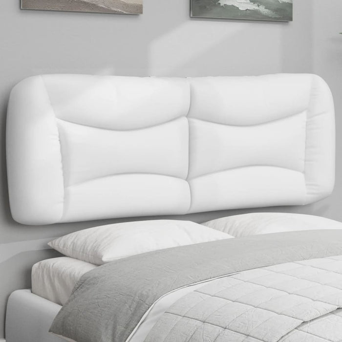 Pernă pentru tăblie pat, Hvar, alb, 137 cm, piele artificială WALTI