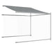Cușcă câini cu acoperiș și uși, gri, 6x2x2 m, oțel galvanizat - WALTI WALTI