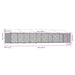 Cușcă câini cu acoperiș și ușă, gri, 10x2x2 m, oțel galvanizat - WALTI WALTI